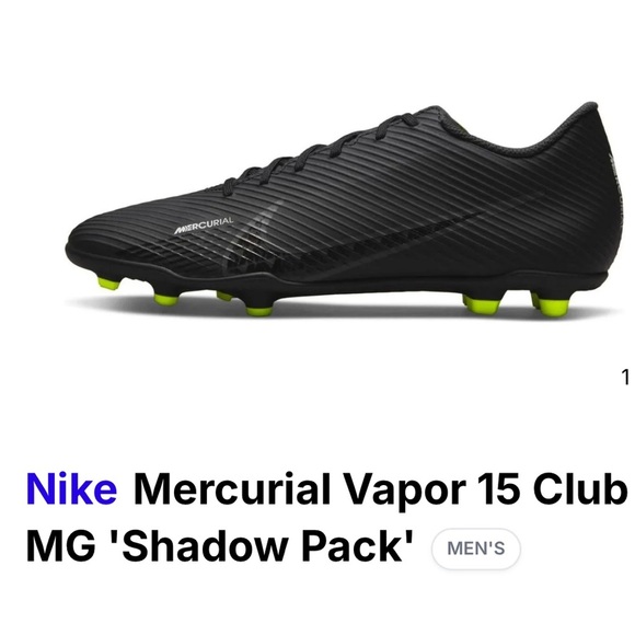 Nike Other - Nike Black Mercurial Vapor Soccer Cleats